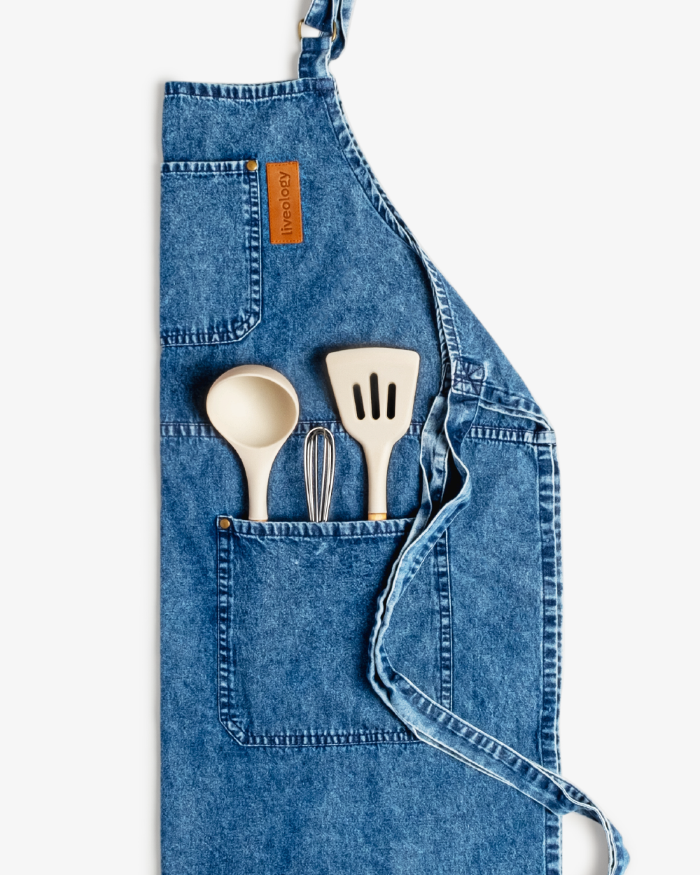 Amari Denim Apron -  Midnight blue
