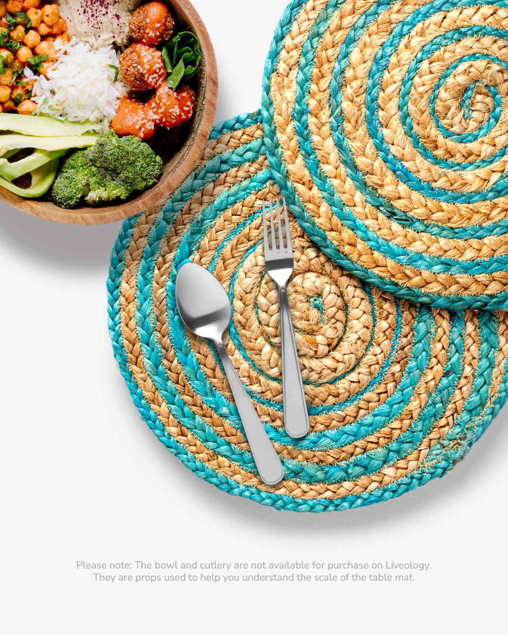 Coolangatta jute round placemats  Pack of 4