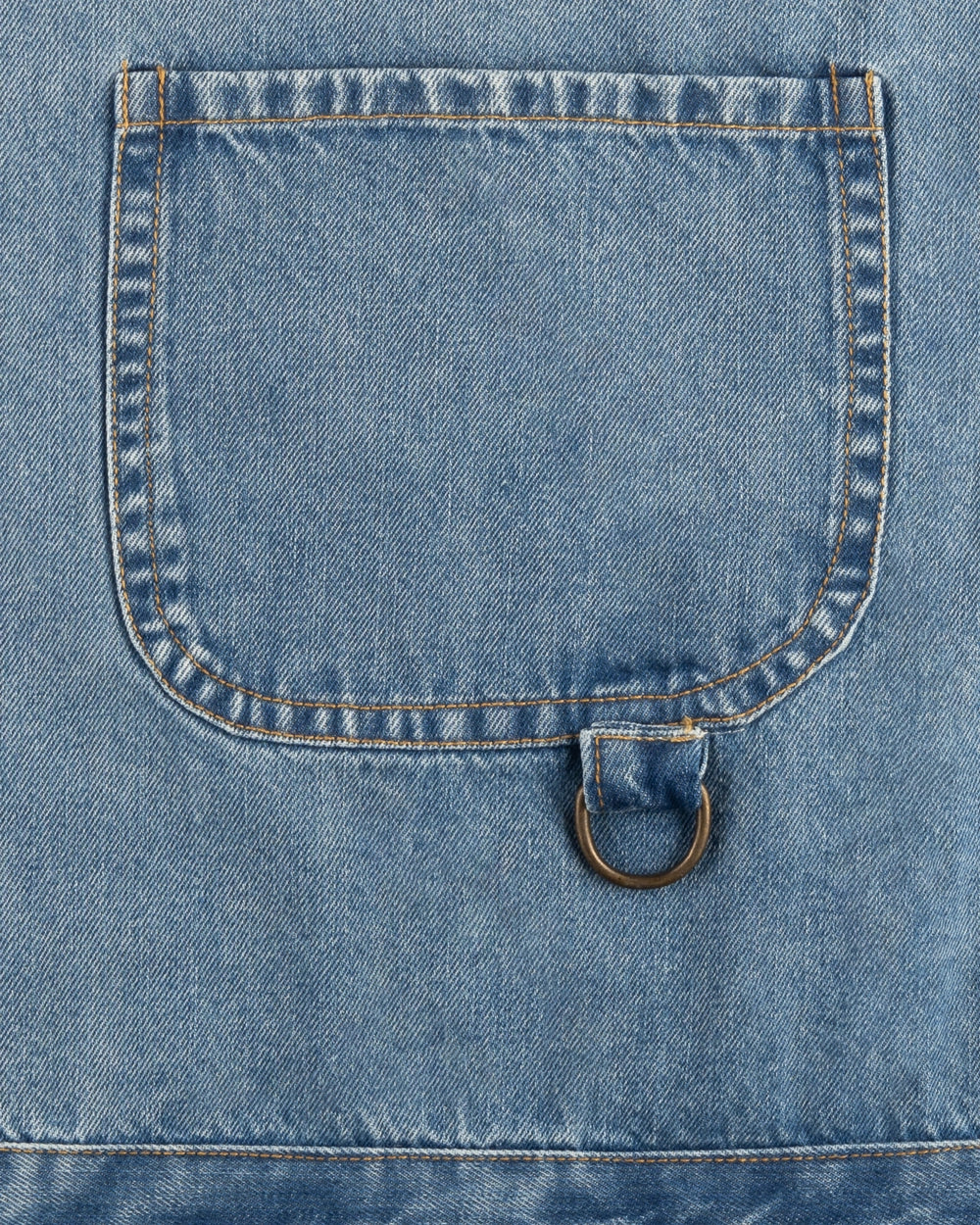 Selvedge split leg apron - Arctic blue