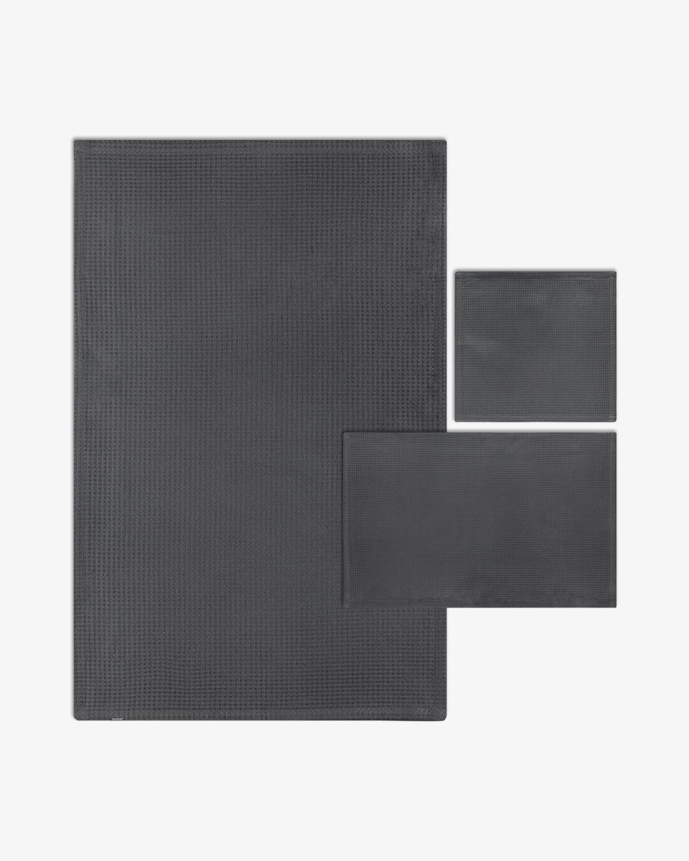 Sorrento waffle 3 pce set Anthracite