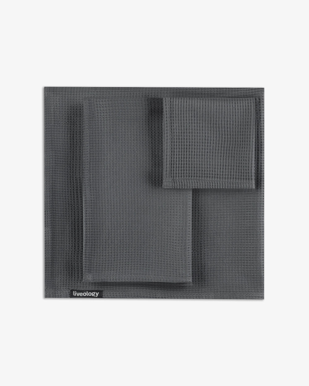 Sorrento waffle 3 pce set Anthracite