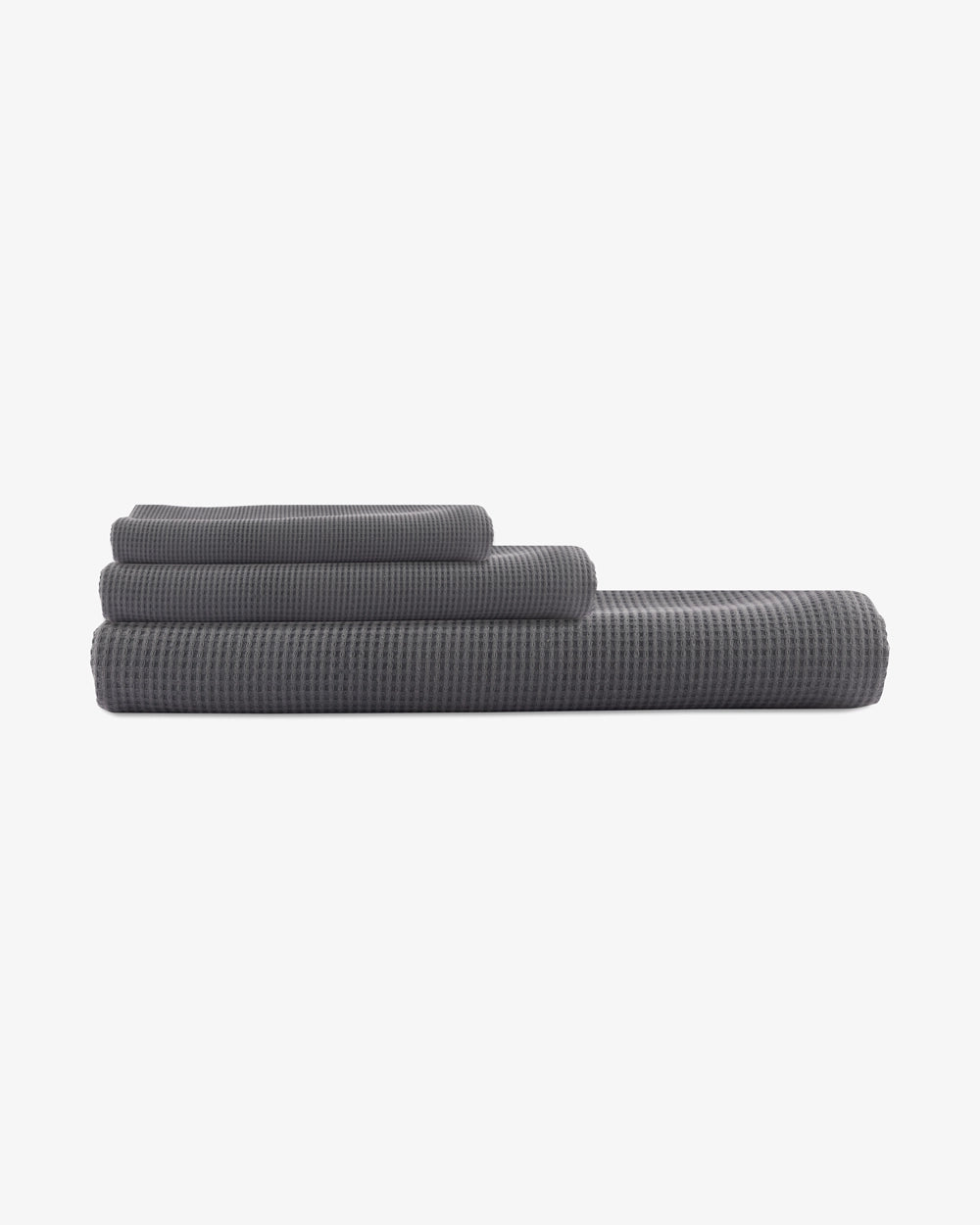Sorrento waffle 3 pce set Anthracite