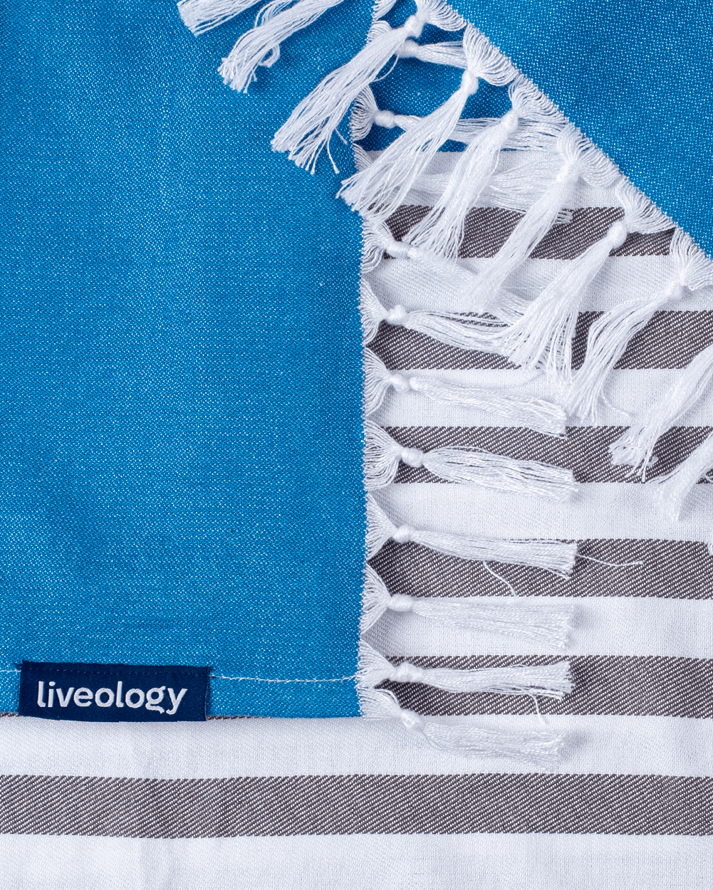 Tula stripe - Peacock blue - Liveology